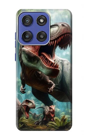 S4021 T-rex Dinosaur Jurassic Hülle Schutzhülle Taschen für Motorola Moto G Stylus 5G (2025,2026), Edge 60 Stylus