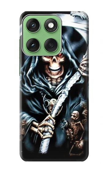 S0295 Grim Reaper Hülle Schutzhülle Taschen für Motorola Edge 60