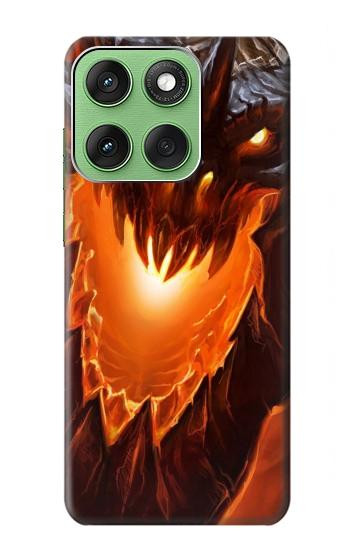 S0414 Fire Dragon Hülle Schutzhülle Taschen für Motorola Edge 60