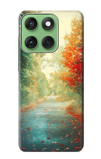 S0913 Road Through The Woods Hülle Schutzhülle Taschen für Motorola Edge 60