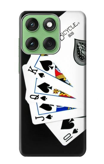 S1078 Poker Royal Straight Flush Hülle Schutzhülle Taschen für Motorola Edge 60