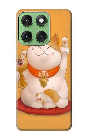 S1217 Maneki Neko Lucky Cat Hülle Schutzhülle Taschen für Motorola Edge 60