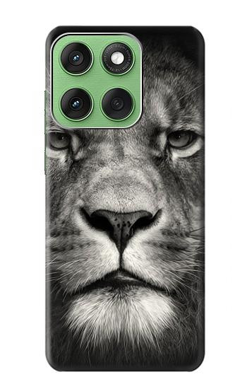 S1352 Lion Face Hülle Schutzhülle Taschen für Motorola Edge 60