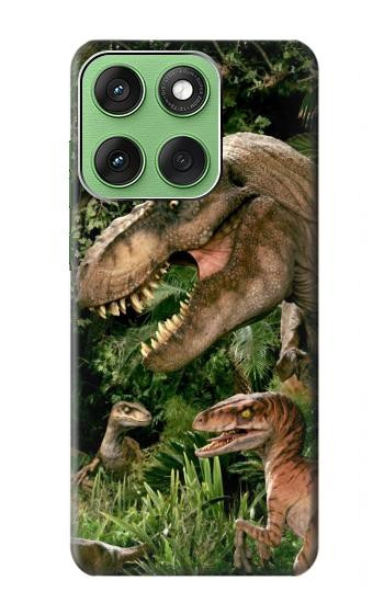 S1452 Trex Raptor Dinosaur Hülle Schutzhülle Taschen für Motorola Edge 60