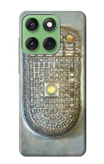 S1484 Buddha Footprint Hülle Schutzhülle Taschen für Motorola Edge 60