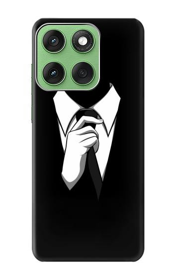 S1591 Anonymous Man in Black Suit Hülle Schutzhülle Taschen für Motorola Edge 60