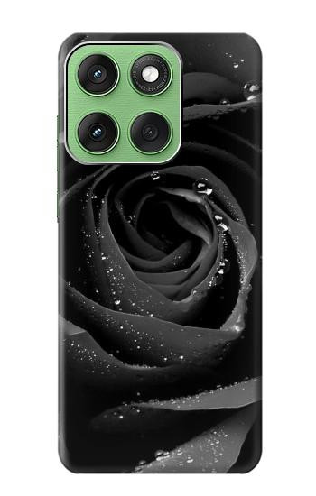 S1598 Black Rose Hülle Schutzhülle Taschen für Motorola Edge 60