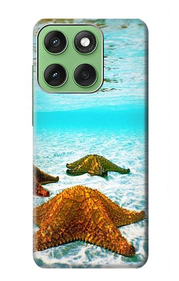 S1679 Starfish Sea Beach Hülle Schutzhülle Taschen für Motorola Edge 60