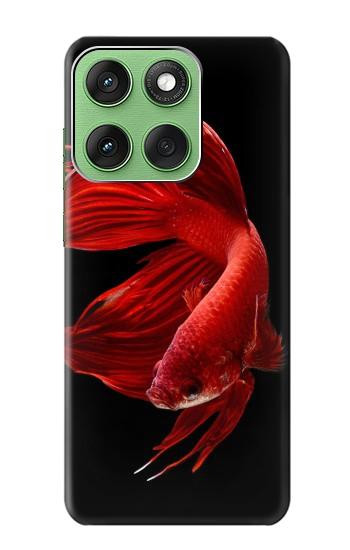 S2092 Red Siamese Fighting Fish Hülle Schutzhülle Taschen für Motorola Edge 60