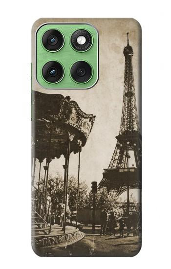 S2174 Eiffel Tower Vintage Paris Hülle Schutzhülle Taschen für Motorola Edge 60