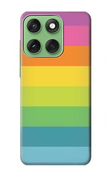 S2363 Rainbow Pattern Hülle Schutzhülle Taschen für Motorola Edge 60