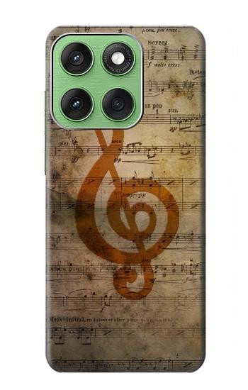 S2368 Sheet Music Notes Hülle Schutzhülle Taschen für Motorola Edge 60