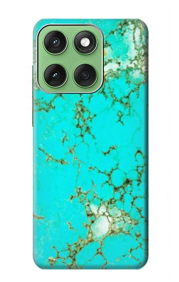 S2377 Turquoise Gemstone Texture Graphic Printed Hülle Schutzhülle Taschen für Motorola Edge 60