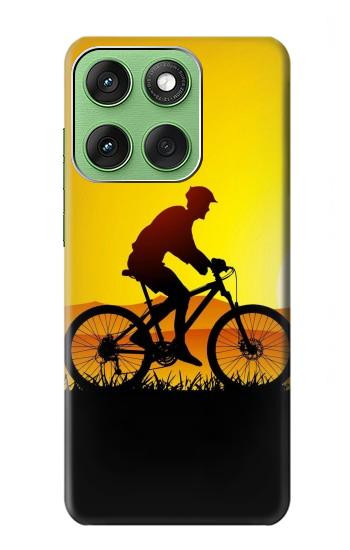 S2385 Bicycle Bike Sunset Hülle Schutzhülle Taschen für Motorola Edge 60