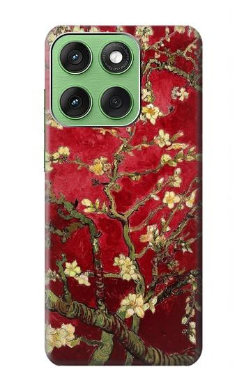 S2414 Red Blossoming Almond Tree Van Gogh Hülle Schutzhülle Taschen für Motorola Edge 60