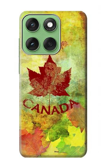 S2523 Canada Autumn Maple Leaf Hülle Schutzhülle Taschen für Motorola Edge 60