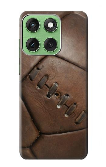 S2661 Leather Soccer Football Graphic Hülle Schutzhülle Taschen für Motorola Edge 60