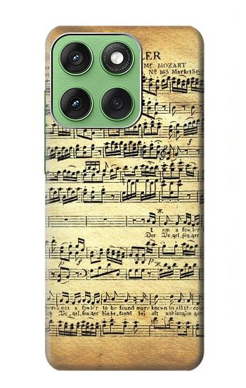 S2667 The Fowler Mozart Music Sheet Hülle Schutzhülle Taschen für Motorola Edge 60