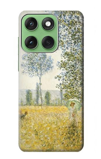 S2682 Claude Monet Fields In Spring Hülle Schutzhülle Taschen für Motorola Edge 60