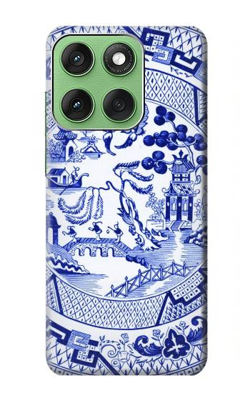 S2768 Willow Pattern Graphic Hülle Schutzhülle Taschen für Motorola Edge 60