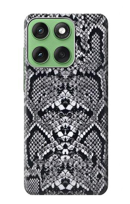 S2855 White Rattle Snake Skin Graphic Printed Hülle Schutzhülle Taschen für Motorola Edge 60