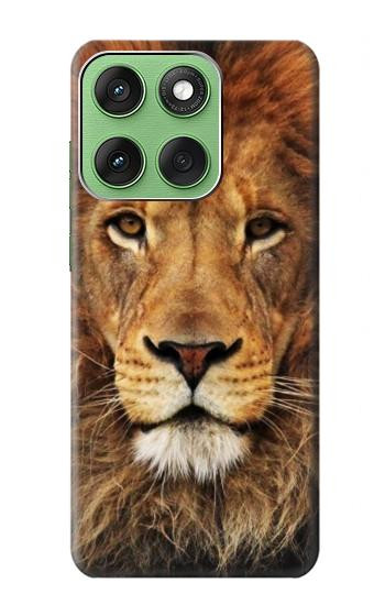 S2870 Lion King of Beasts Hülle Schutzhülle Taschen für Motorola Edge 60