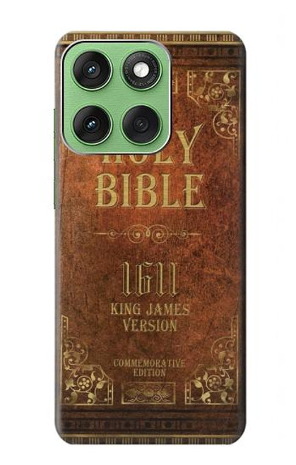 S2890 Holy Bible 1611 King James Version Hülle Schutzhülle Taschen für Motorola Edge 60