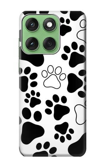 S2904 Dog Paw Prints Hülle Schutzhülle Taschen für Motorola Edge 60