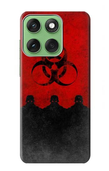 S2917 Biohazards Virus Red Alert Hülle Schutzhülle Taschen für Motorola Edge 60