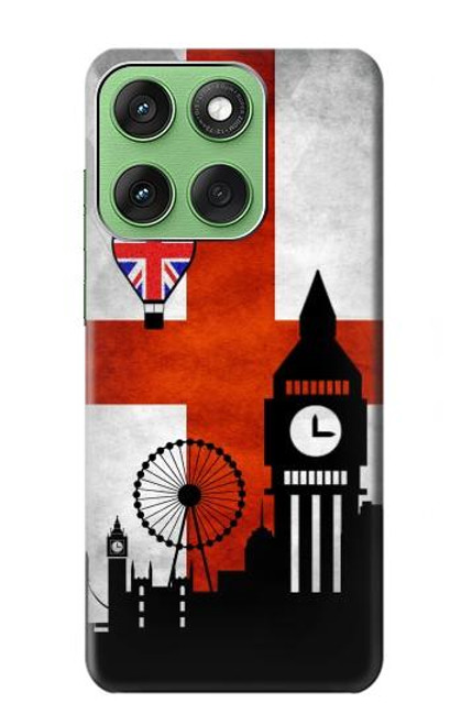 S2979 England Football Soccer Hülle Schutzhülle Taschen für Motorola Edge 60