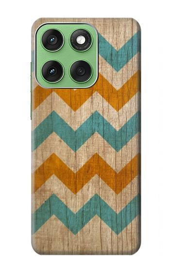 S3033 Vintage Wood Chevron Graphic Printed Hülle Schutzhülle Taschen für Motorola Edge 60