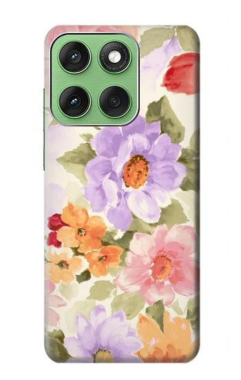 S3035 Sweet Flower Painting Hülle Schutzhülle Taschen für Motorola Edge 60