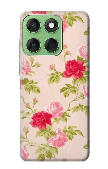 S3037 Pretty Rose Cottage Flora Hülle Schutzhülle Taschen für Motorola Edge 60