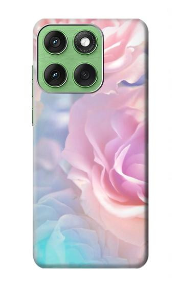 S3050 Vintage Pastel Flowers Hülle Schutzhülle Taschen für Motorola Edge 60