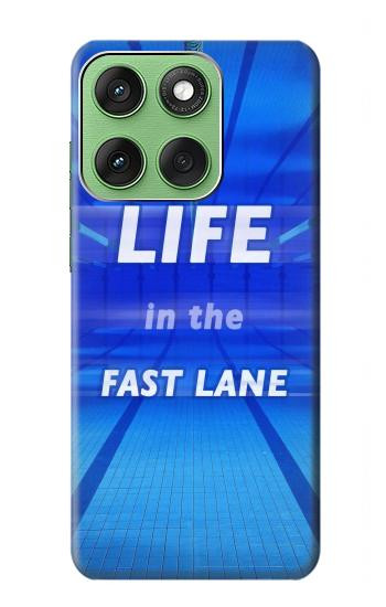S3136 Life in the Fast Lane Swimming Pool Hülle Schutzhülle Taschen für Motorola Edge 60