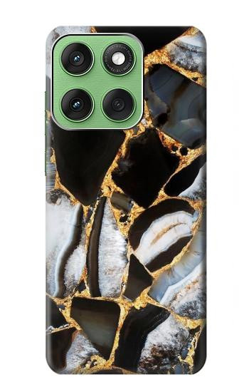 S3419 Gold Marble Graphic Print Hülle Schutzhülle Taschen für Motorola Edge 60