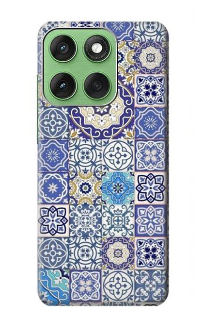 S3537 Moroccan Mosaic Pattern Hülle Schutzhülle Taschen für Motorola Edge 60