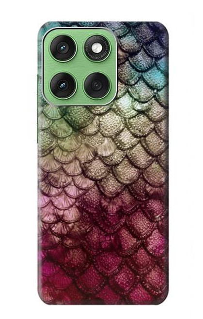 S3539 Mermaid Fish Scale Hülle Schutzhülle Taschen für Motorola Edge 60