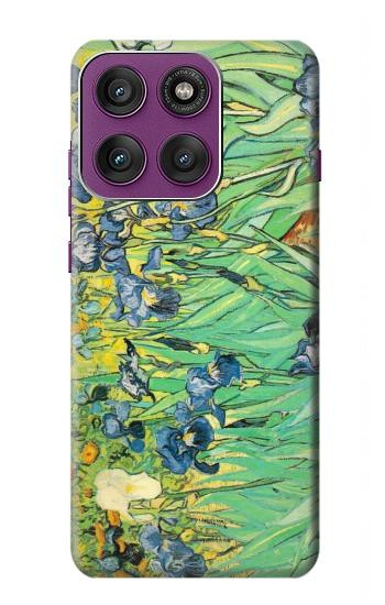 S0210 Van Gogh Irises Hülle Schutzhülle Taschen für Motorola Edge 60 Pro