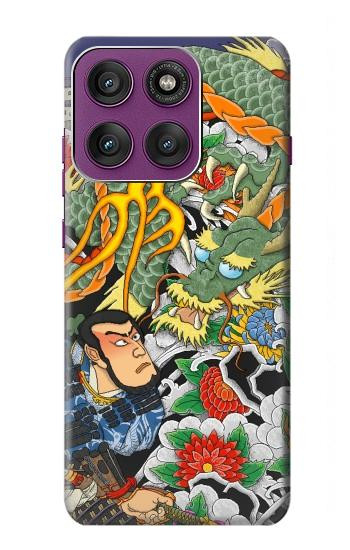 S0454 Japan Tattoo Hülle Schutzhülle Taschen für Motorola Edge 60 Pro