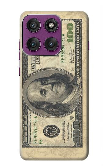 S0702 Money Dollars Hülle Schutzhülle Taschen für Motorola Edge 60 Pro