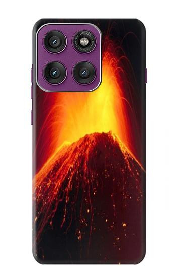 S0745 Volcano Lava Hülle Schutzhülle Taschen für Motorola Edge 60 Pro