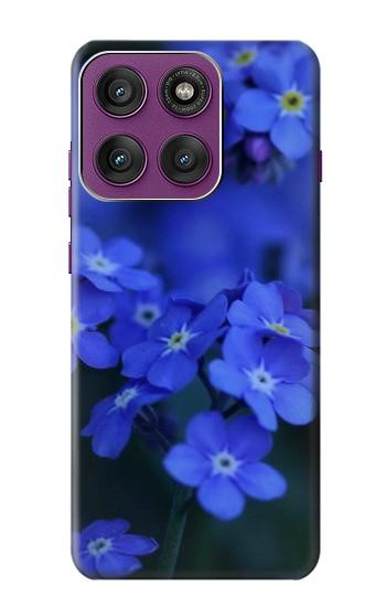 S0782 Forget me not Hülle Schutzhülle Taschen für Motorola Edge 60 Pro