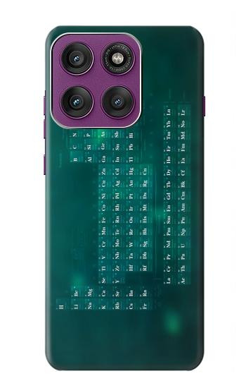 S0846 Chemistry Periodic Table Hülle Schutzhülle Taschen für Motorola Edge 60 Pro