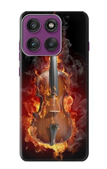 S0864 Fire Violin Hülle Schutzhülle Taschen für Motorola Edge 60 Pro