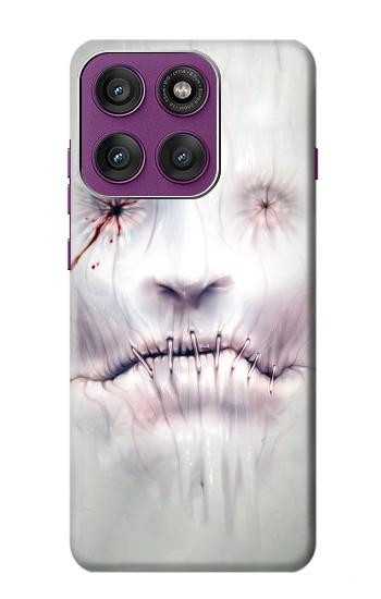 S0884 Horror Face Hülle Schutzhülle Taschen für Motorola Edge 60 Pro