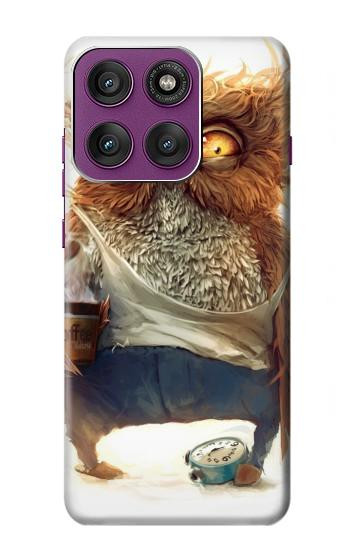 S1133 Wake up Owl Hülle Schutzhülle Taschen für Motorola Edge 60 Pro