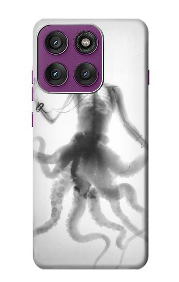 S1432 Skull Octopus X-ray Hülle Schutzhülle Taschen für Motorola Edge 60 Pro