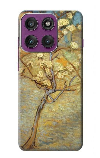 S1978 Van Gogh Letter Pear Tree Blossom Hülle Schutzhülle Taschen für Motorola Edge 60 Pro