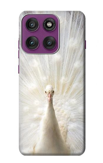 S1980 White Peacock Hülle Schutzhülle Taschen für Motorola Edge 60 Pro